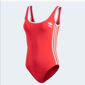 Red Adidas Bodysuit